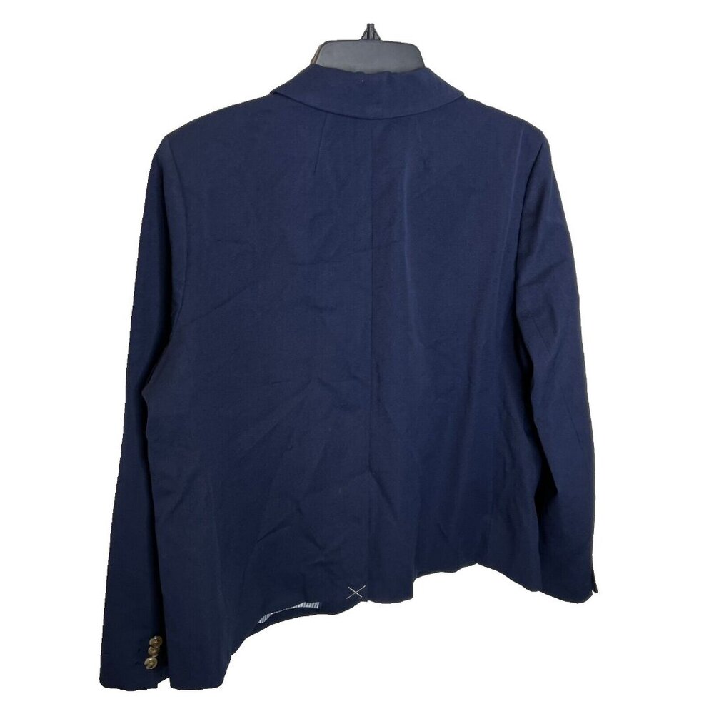 J.Crew $198 Womens Petite Two Button Blazer Navy Size 2P BP097 - Picture 7 of 9